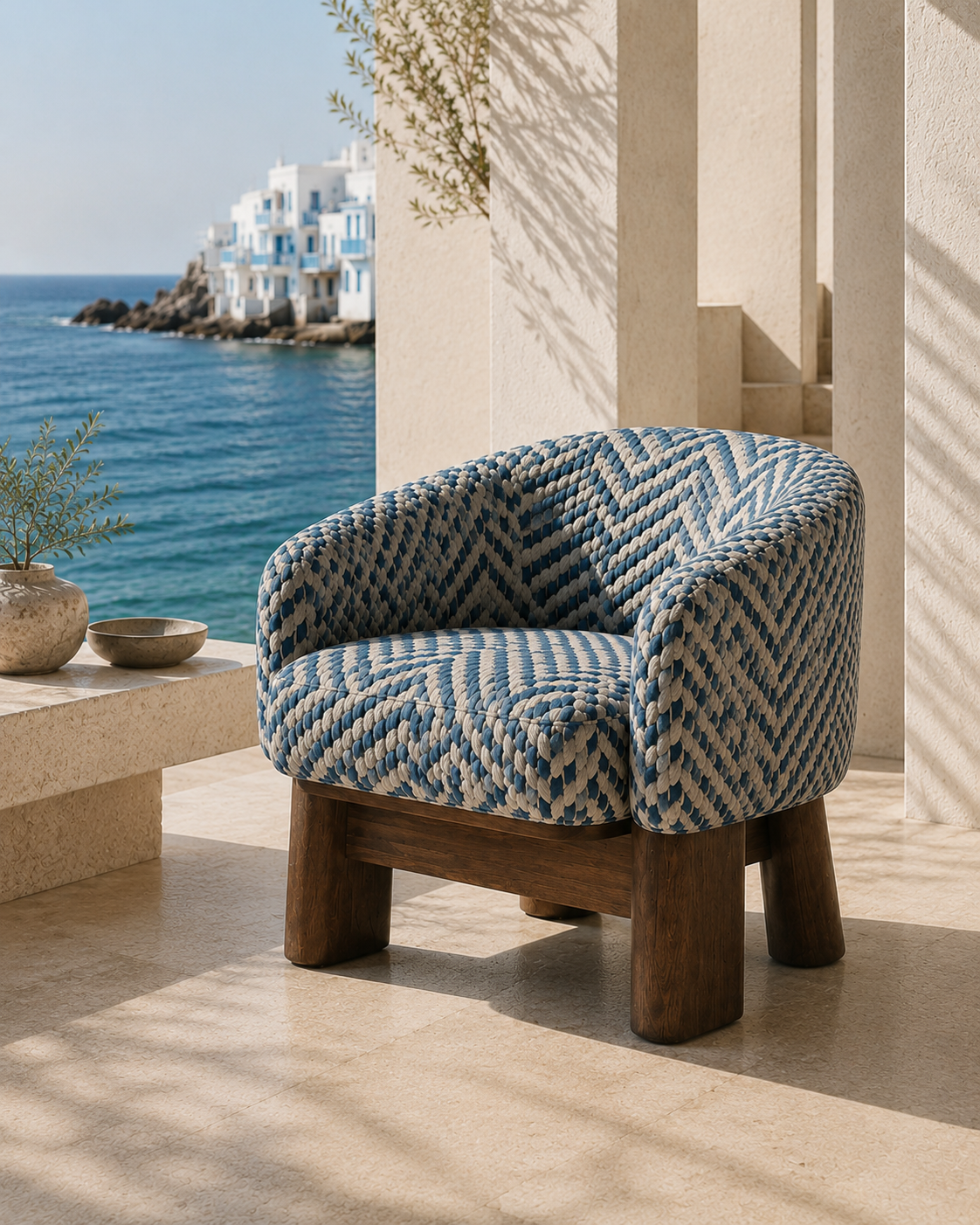 Azure Chair angle 1